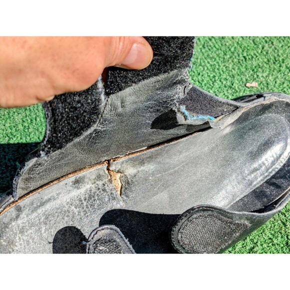 USED Mephisto Mules 2-Strap Leather w/Removable Footbed Sandals FAIR Condition - Picture 10 of 11